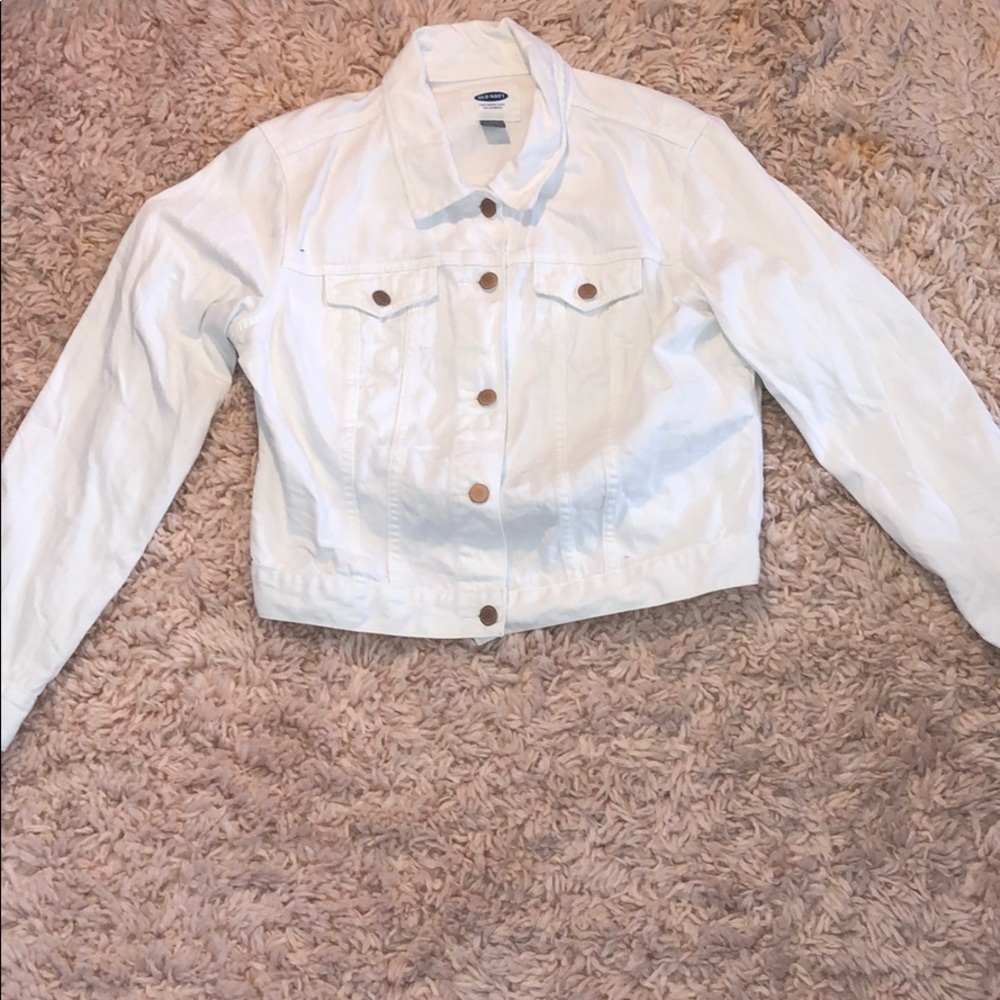 Old Navy White Denim Jacket